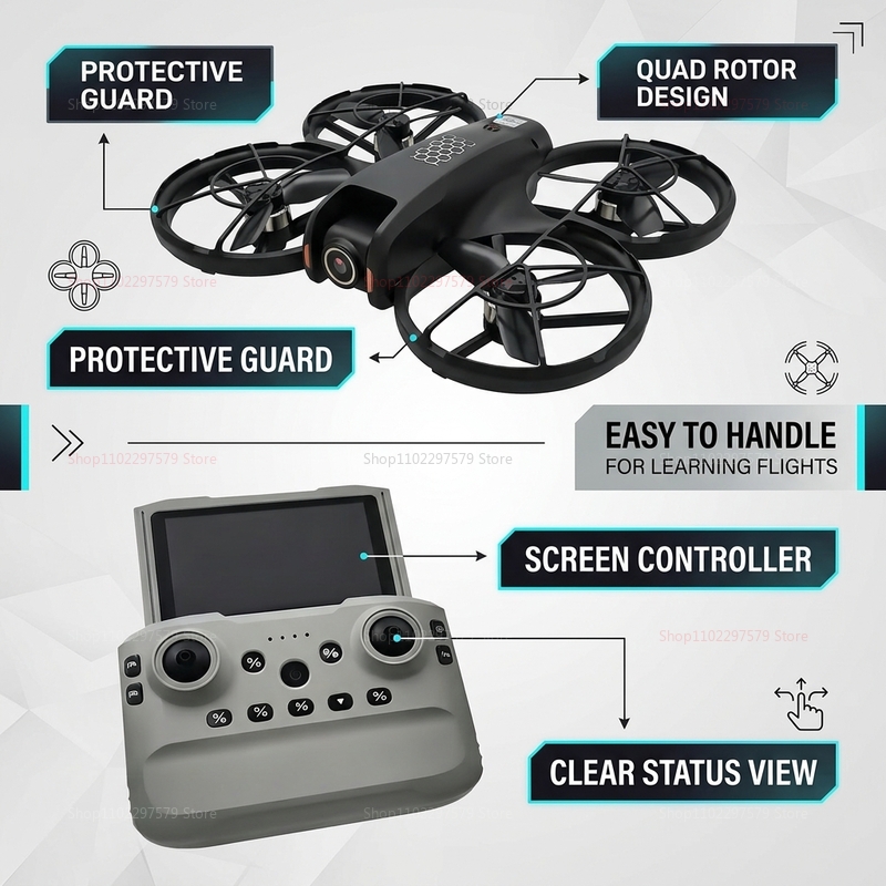 2026 New M5 Mini Drone 8K HD C - Rc Helicopter Charger recension och pris