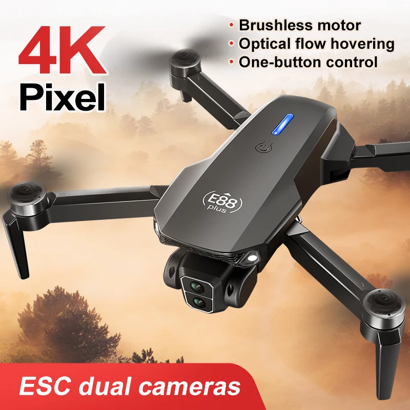 New E88 Plus Quadcopter Drone: - Rc Helicopter Case recension och pris