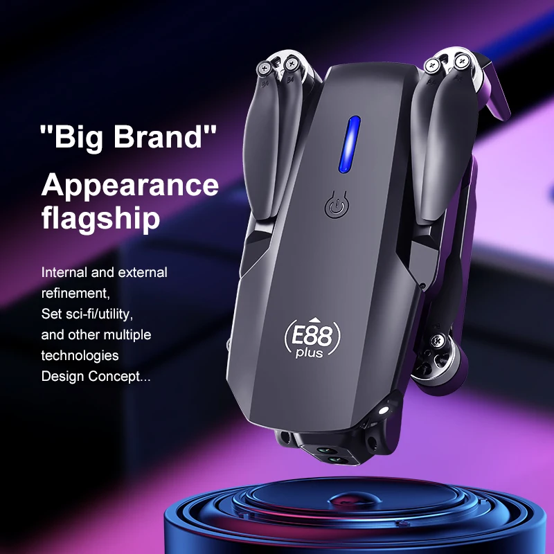 New E88 Plus Quadcopter Drone: - Rc Helicopter Case recension och pris